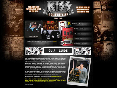 Kiss Collectibles Website